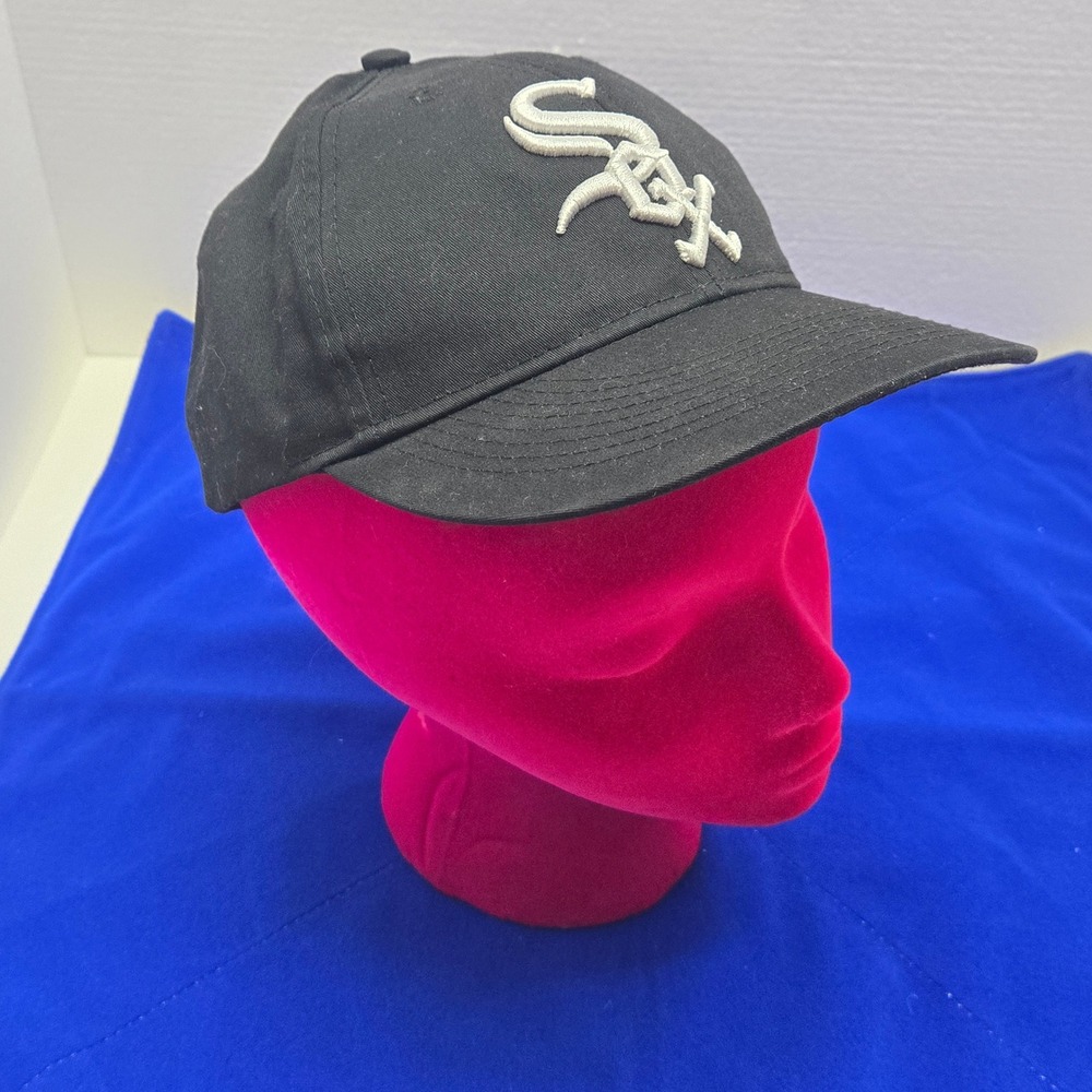 OC Sports Chicago White Sox Youth MLB Baseball Cap Black Adjustable Hat